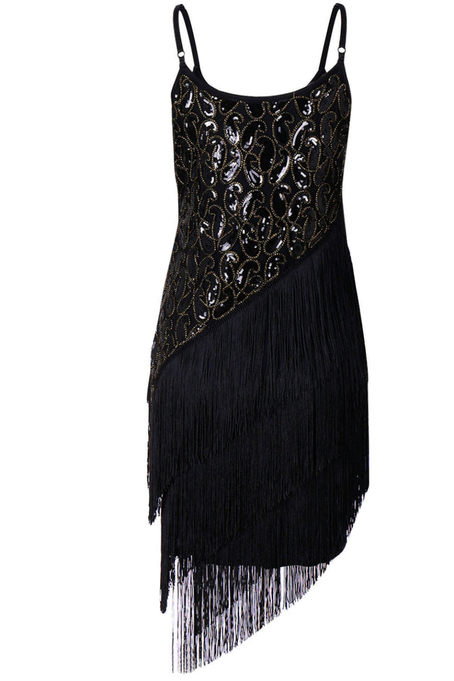 Noir Gatsby Mini Dress Main Image