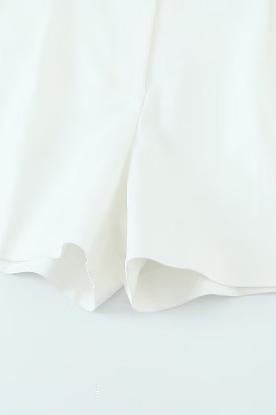 Ivory Belted Shorts