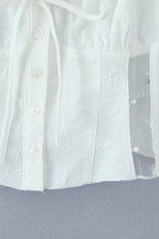 Ivory Bloom Corset Top