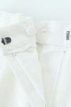 Ivory Belted Shorts