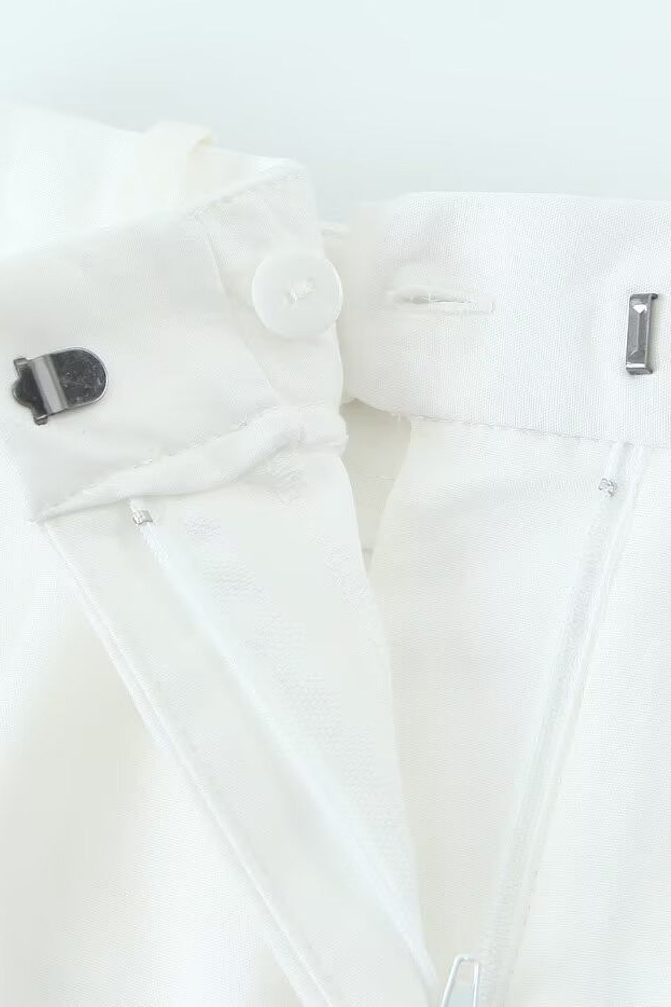 Ivory Belted Shorts
