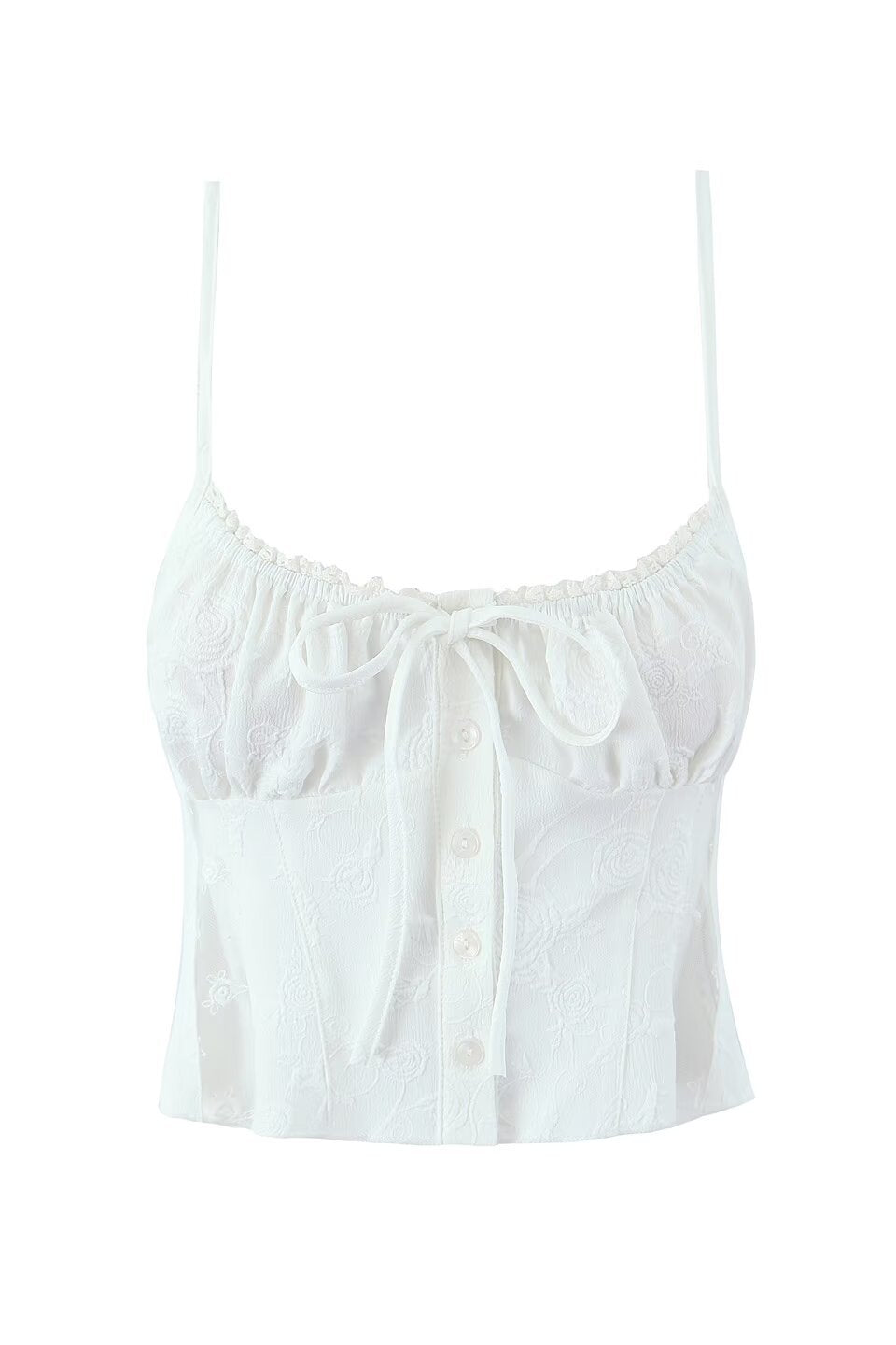 Ivory Bloom Corset Top