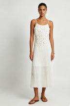Petal Grace Midi Dress