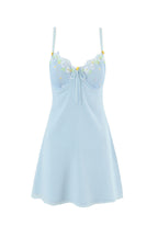Gingham Blossom Mini Dress