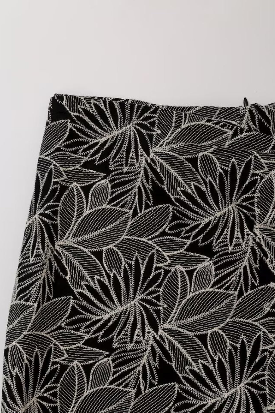 Leaf Embroidered Skort