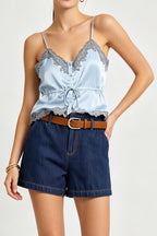 Satin Bloom Cami Top
