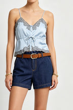 Satin Bloom Cami Top