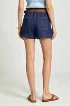 Classic Belted Shorts