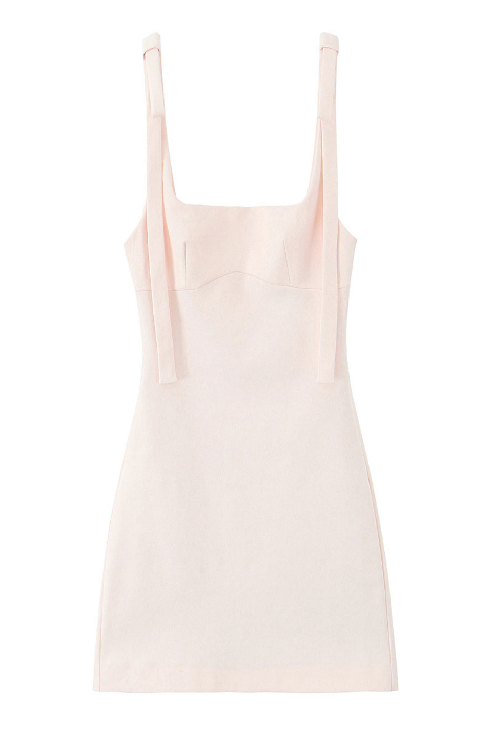 Blush Tie Shoulder Mini Dress