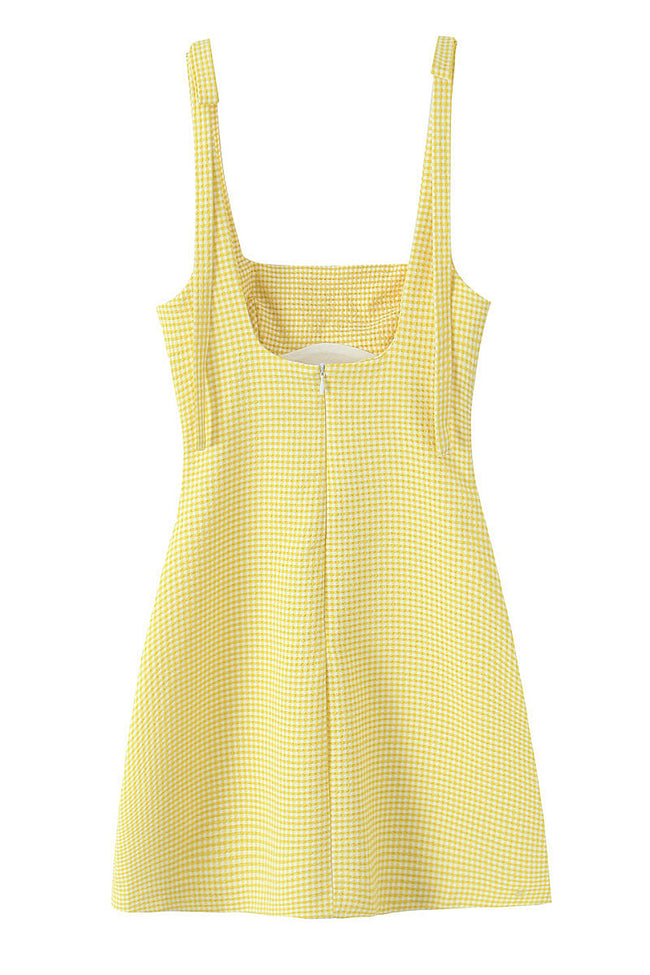 Gingham Bow Mini Dress Main Image