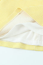 Gingham Bow Mini Dress