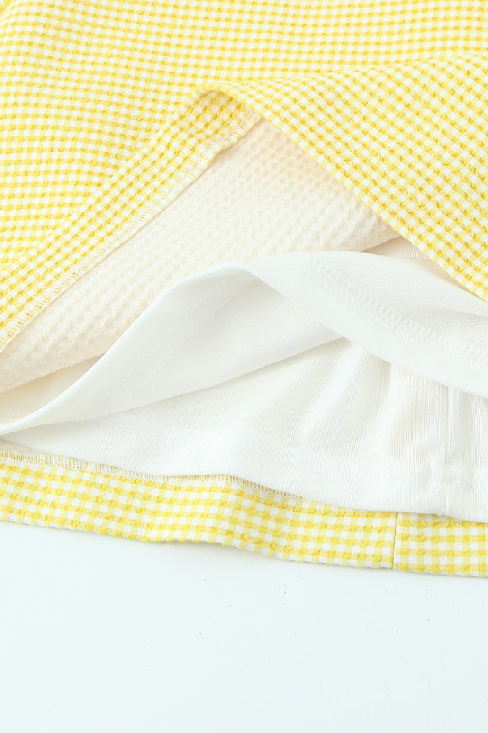 Gingham Bow Mini Dress