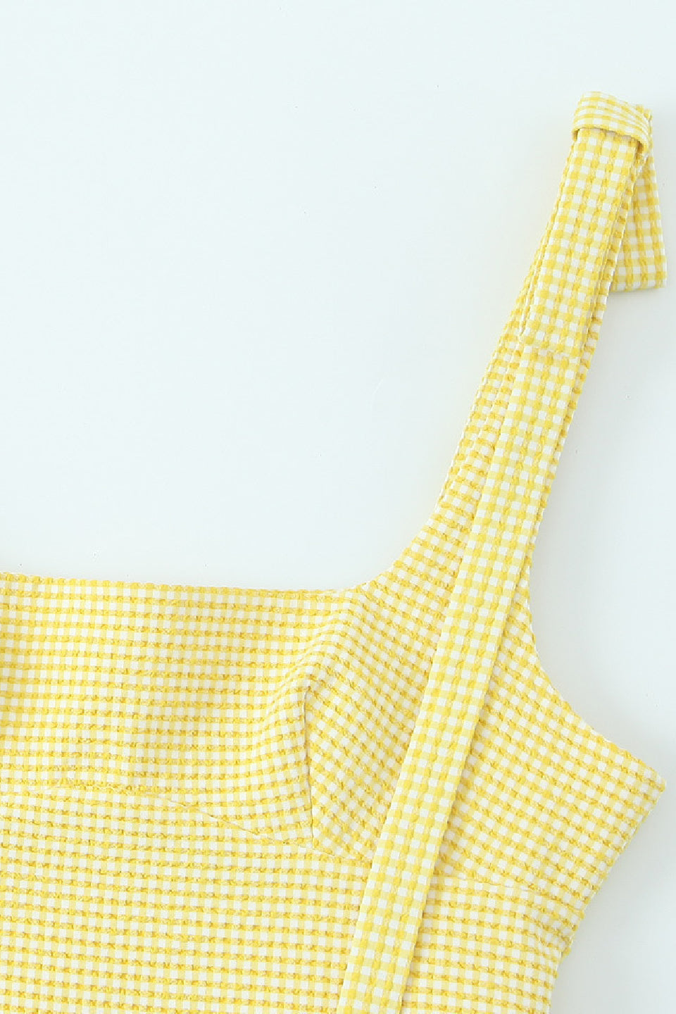 Gingham Bow Mini Dress