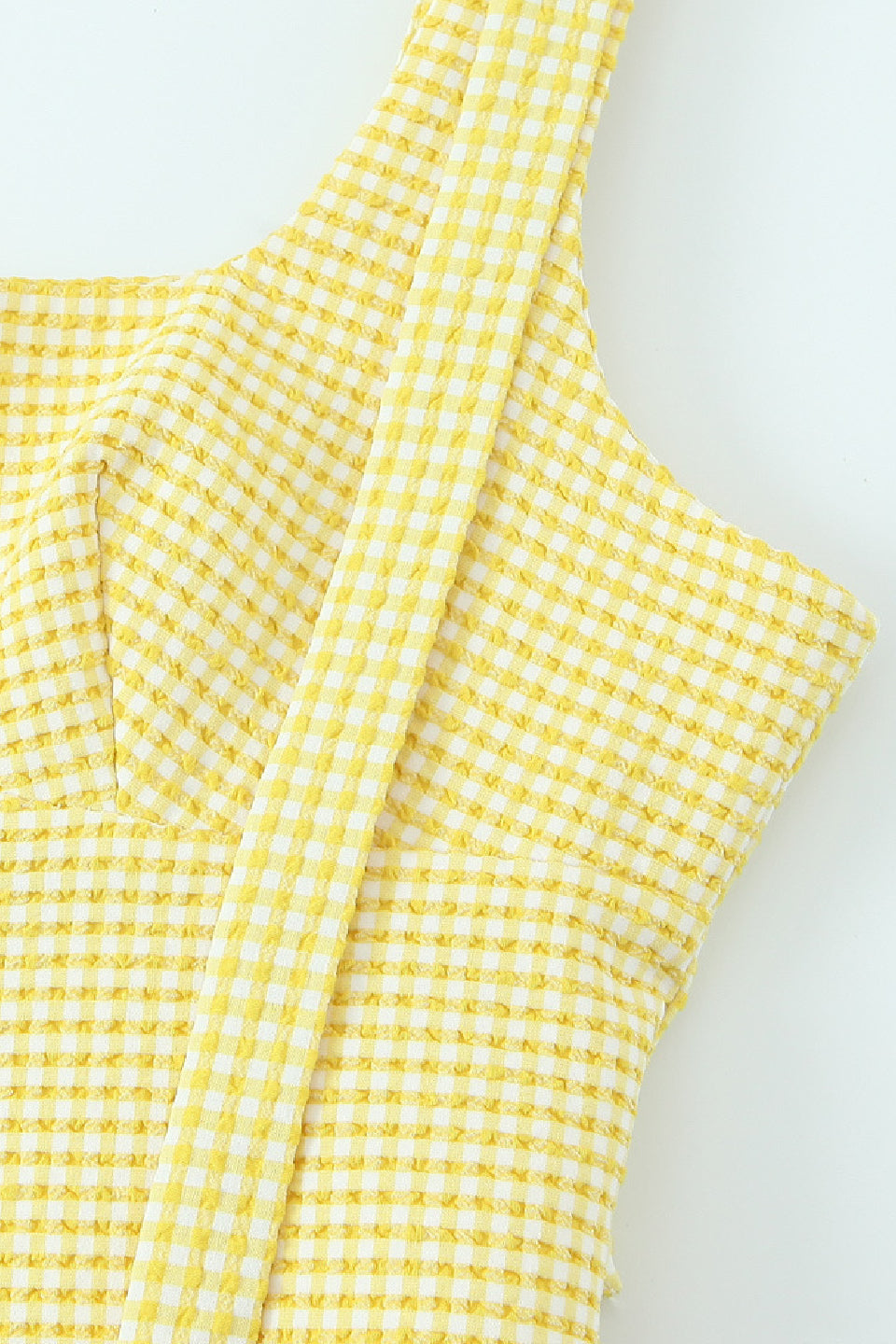 Gingham Bow Mini Dress