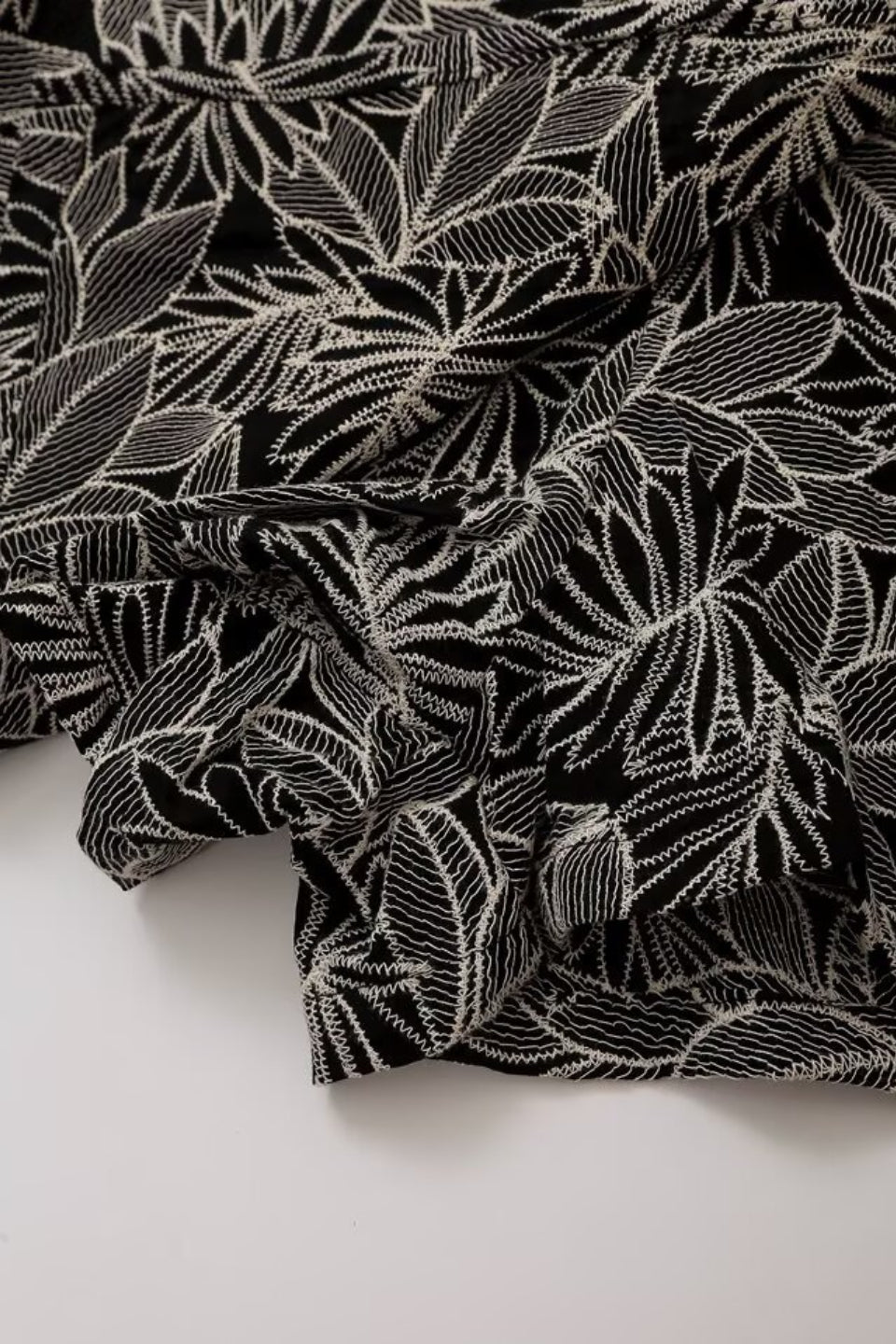 Leaf Embroidered Skort
