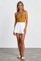 Golden Twist Crop Top