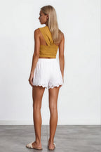 Golden Twist Crop Top