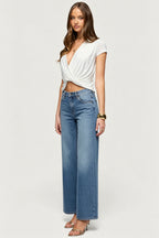 Soft Wrap Crop Top