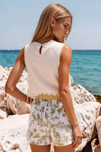 Floral Eyelet Shorts