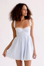 Stripe Cottage Mini Dress