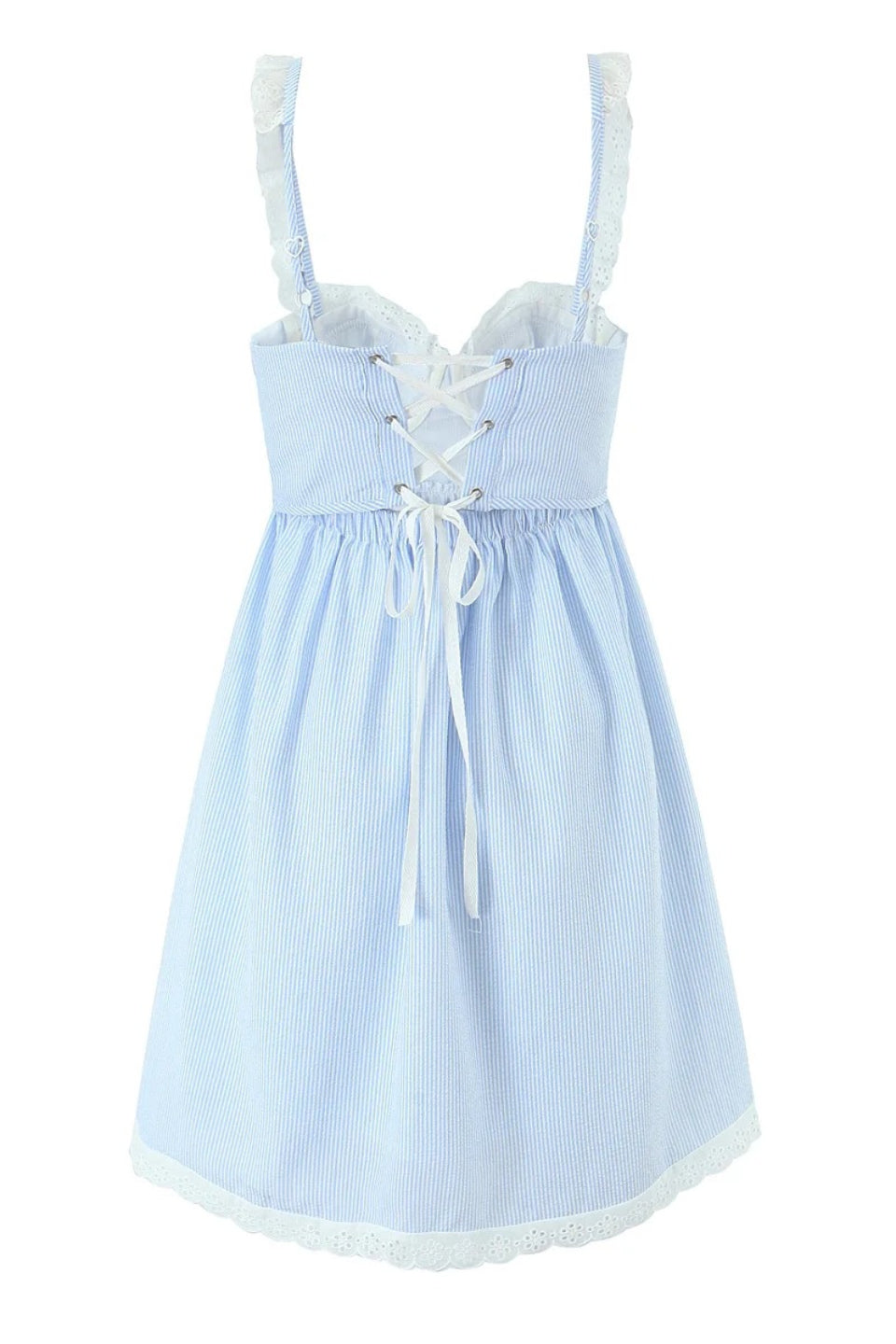 Stripe Cottage Mini Dress