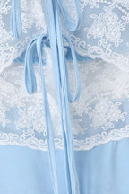 Satin Blossom Mini Dress