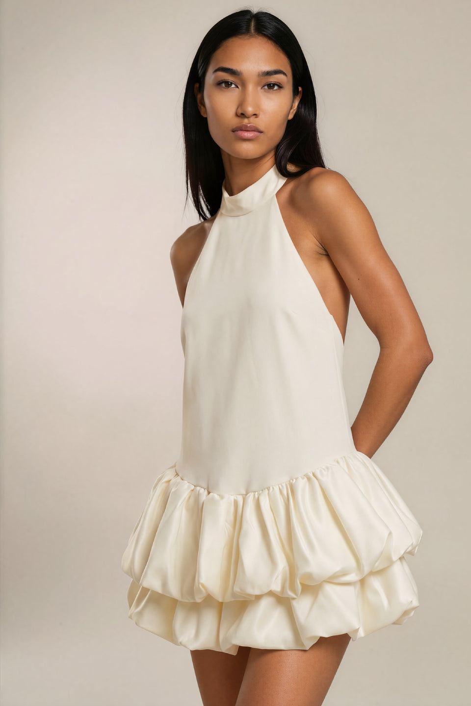 Pearl Whisper Mini Dress