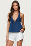 Riviera Denim Halter Top