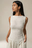 Ivory Sculpt Top