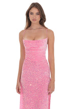 Electric Rose Gown