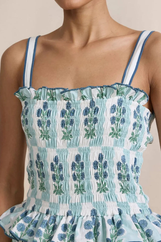 Blue Meadow Maxi Dress Main Image