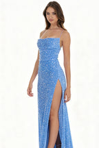 Sapphire Sparkle Gown
