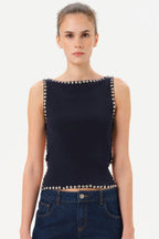 Midnight Stud Tank Top