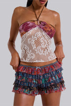 Paisley Ruffle Skort