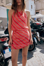 Riviera Stripe Mini Dress