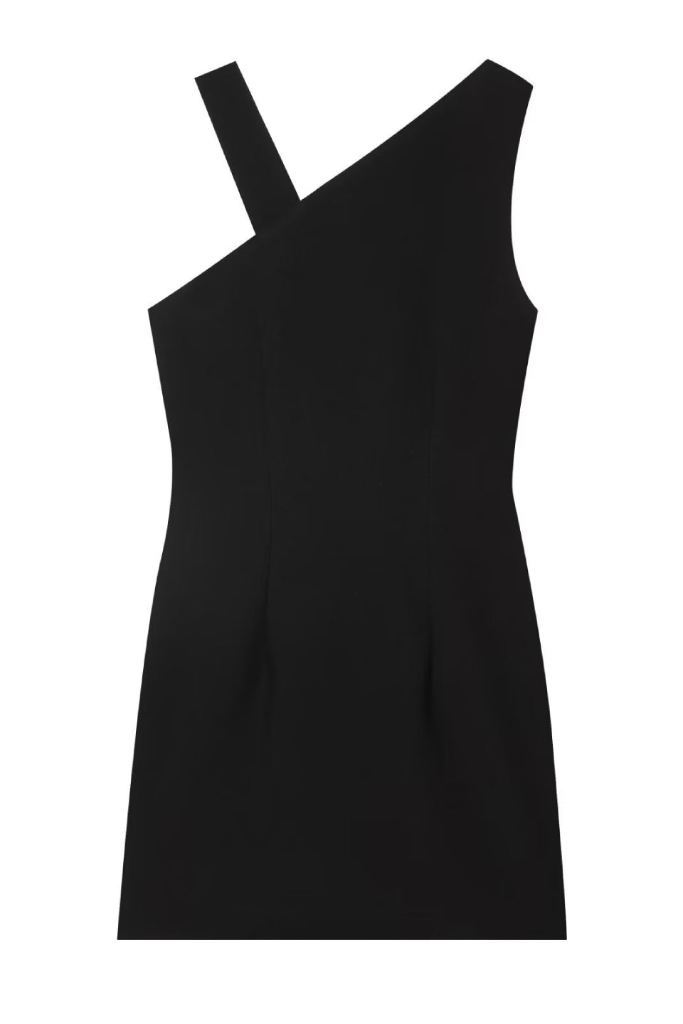 Noir Buckle Mini Dress
