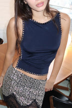 Midnight Stud Tank Top