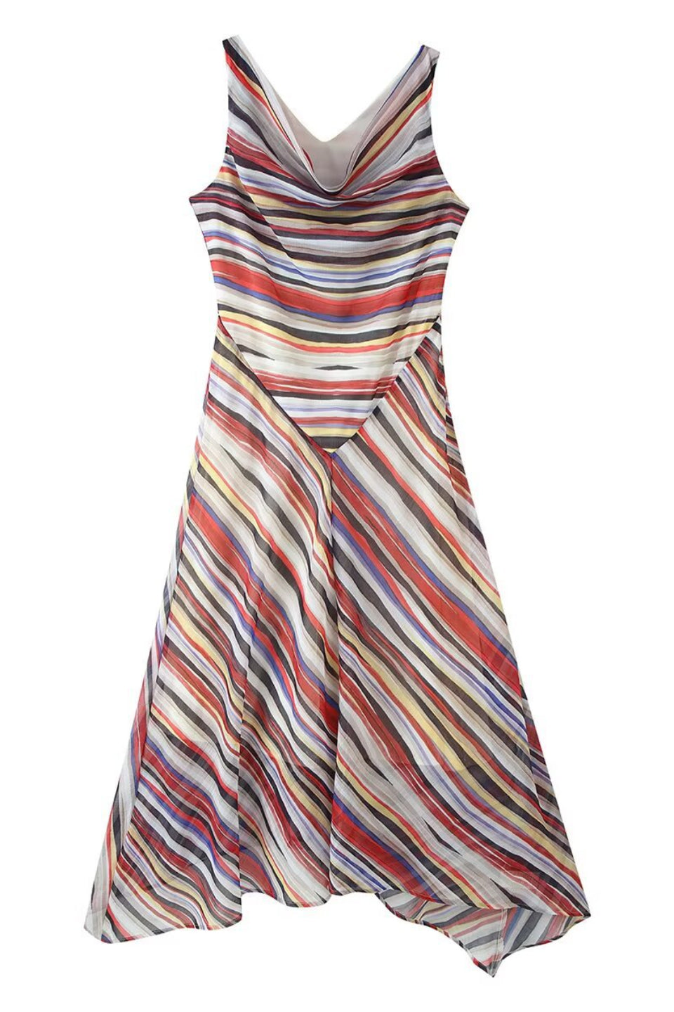 Sunset Stripe Midi Dress