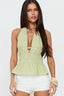 Sage Blossom Halter Top