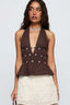 Cocoa Blossom Halter Top