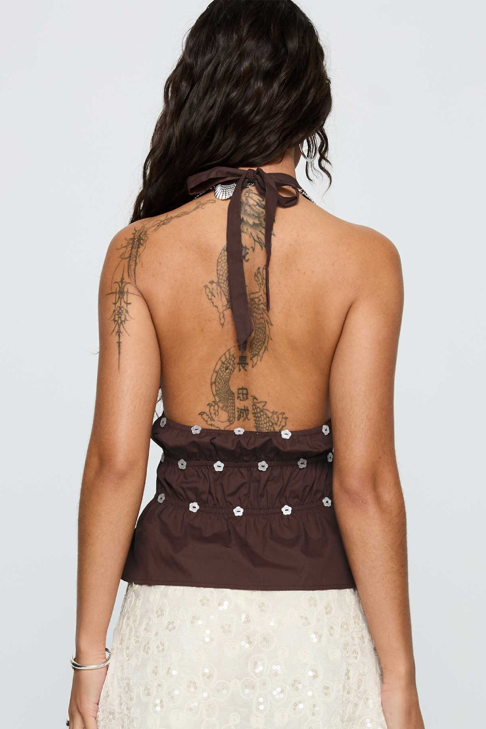 Cocoa Blossom Halter Top