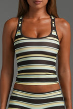 Stripe Motion Tank Top