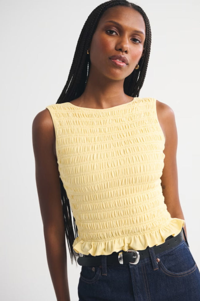 Butter Smocked Tank Top Hover Image
