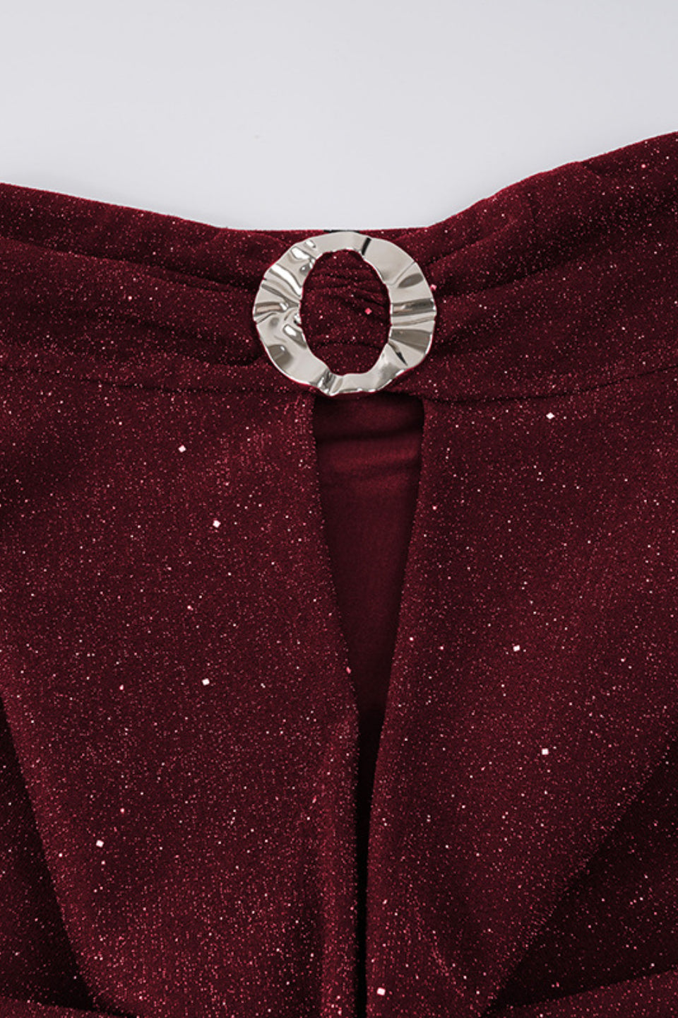 Bordeaux Crystal Mini Dress