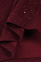 Bordeaux Crystal Mini Dress