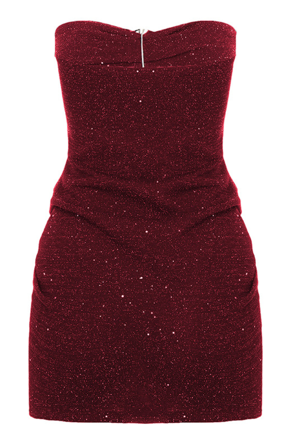 Bordeaux Crystal Mini Dress