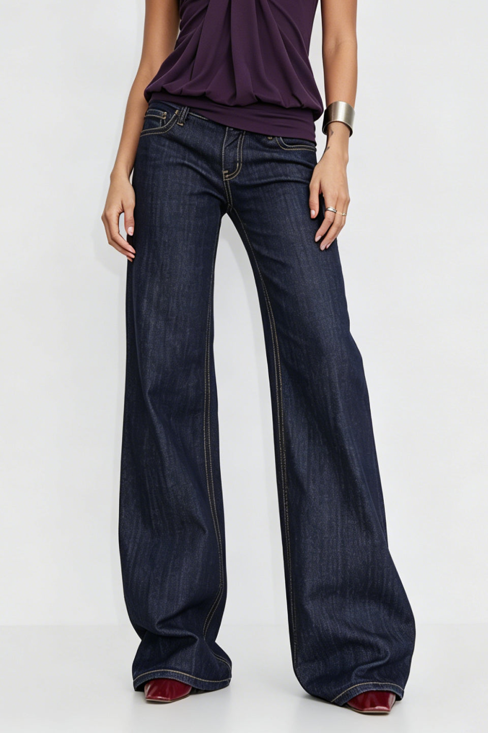Midnight Retro Flare Jeans