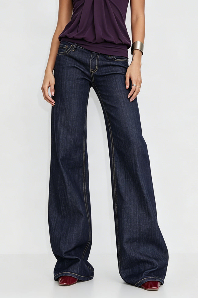 Midnight Retro Flare Jeans Hover Image