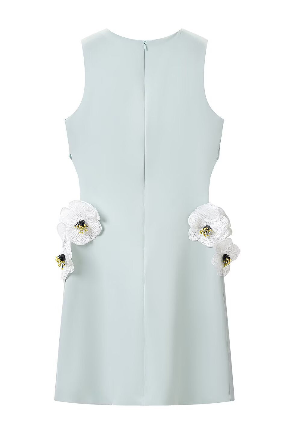 Mint Blossom Mini Dress