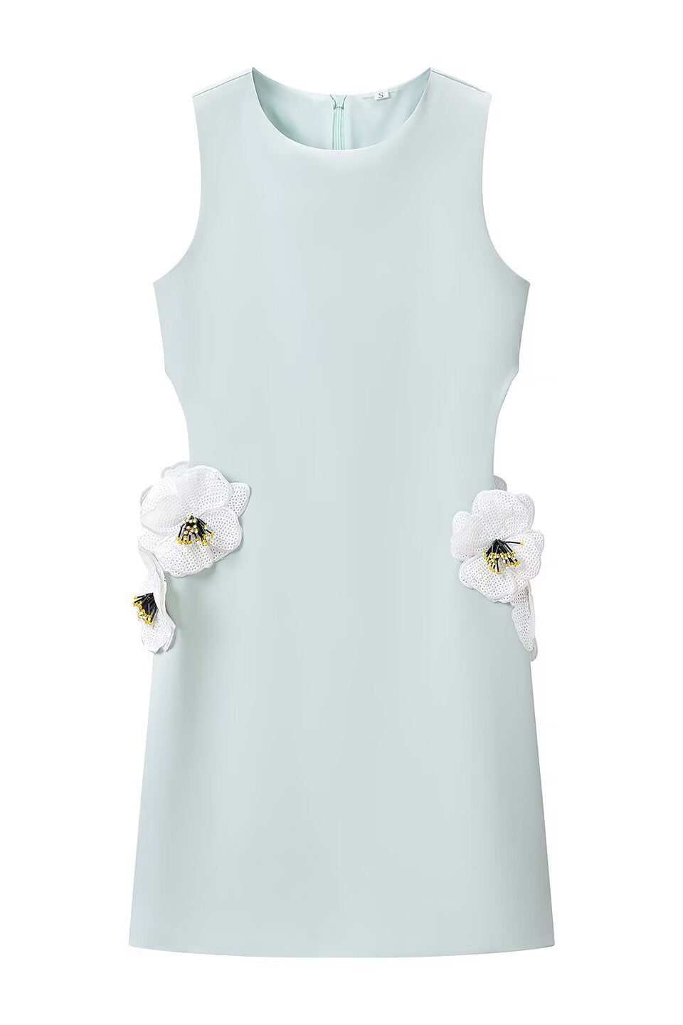 Mint Blossom Mini Dress